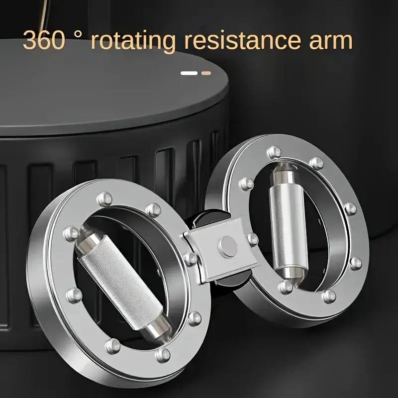Fitness Essentials 2026 Adjustable Resistance Speed Arm Strength Machine with figure-8 wheel for wrist, forearm, and grip training.
