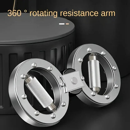 Fitness Essentials 2026 Adjustable Resistance Speed Arm Strength Machine with figure-8 wheel for wrist, forearm, and grip training.