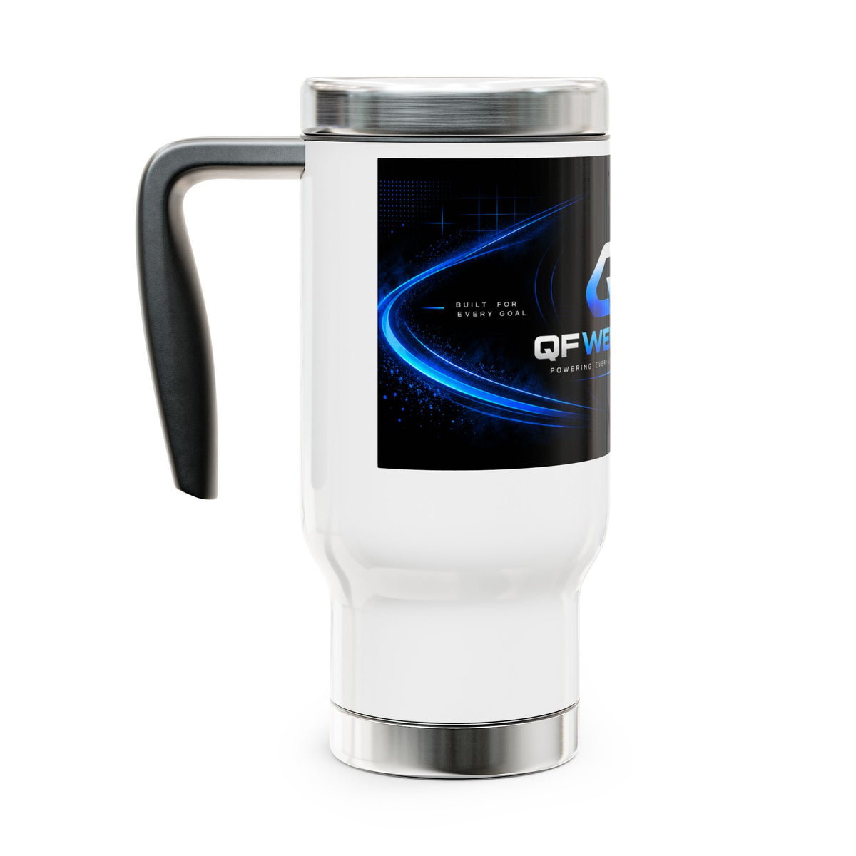 Stainless Steel Travel Mug with Handle, 14oz-2