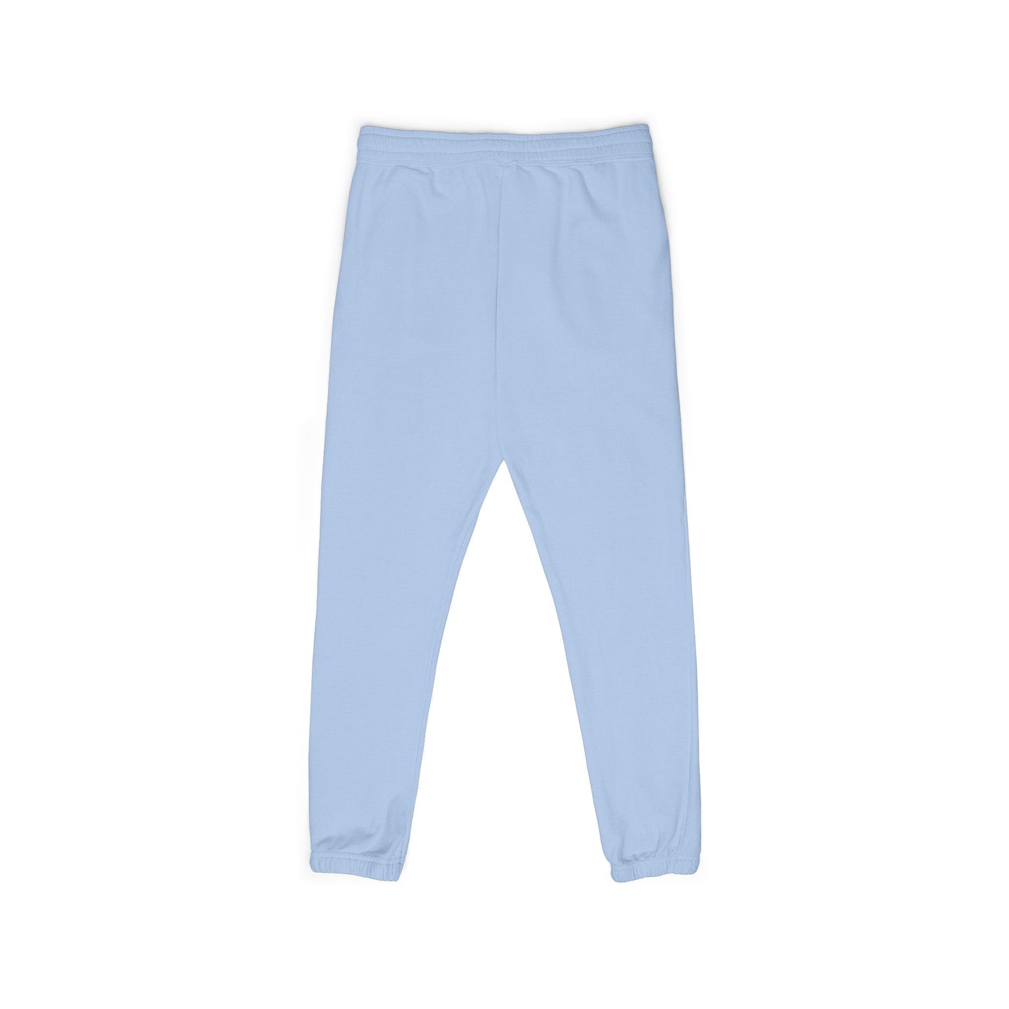 Gray garment-dyed fleece sweatpants with vertical "Gamer" graphic and relaxed fit, casual trousers from Printify.