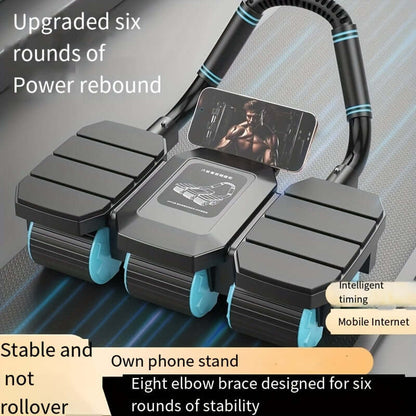 6-Wheel Ab Trainer with Elbow Support & Pad-2
