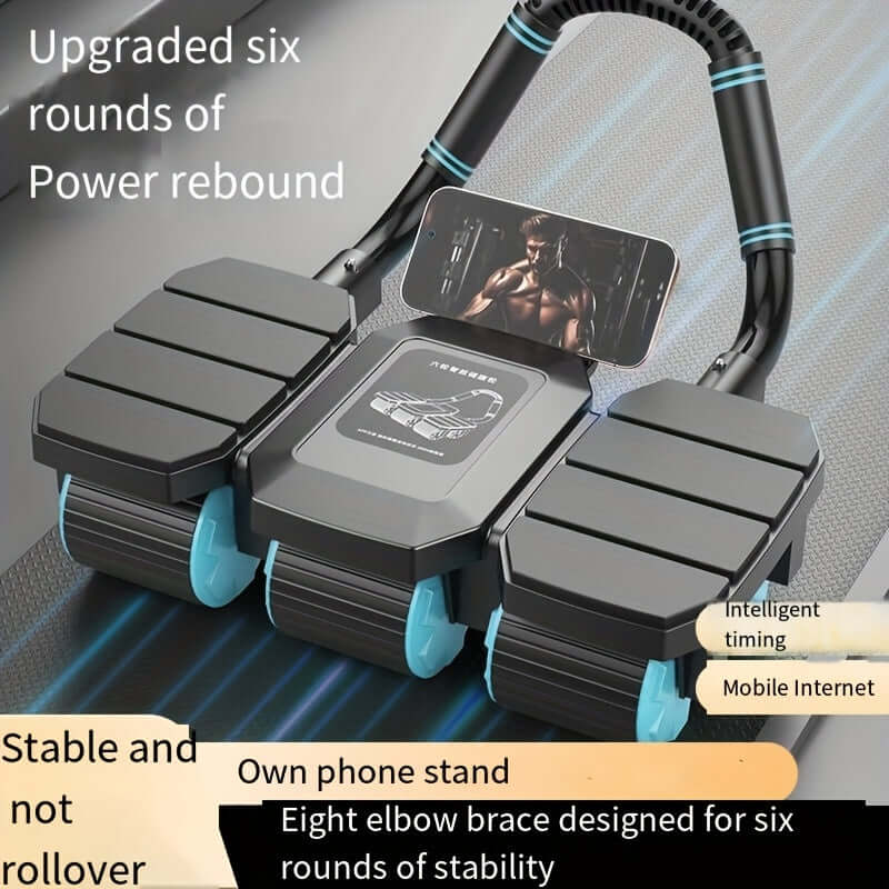 6-Wheel Ab Trainer with Elbow Support & Pad product image 3
