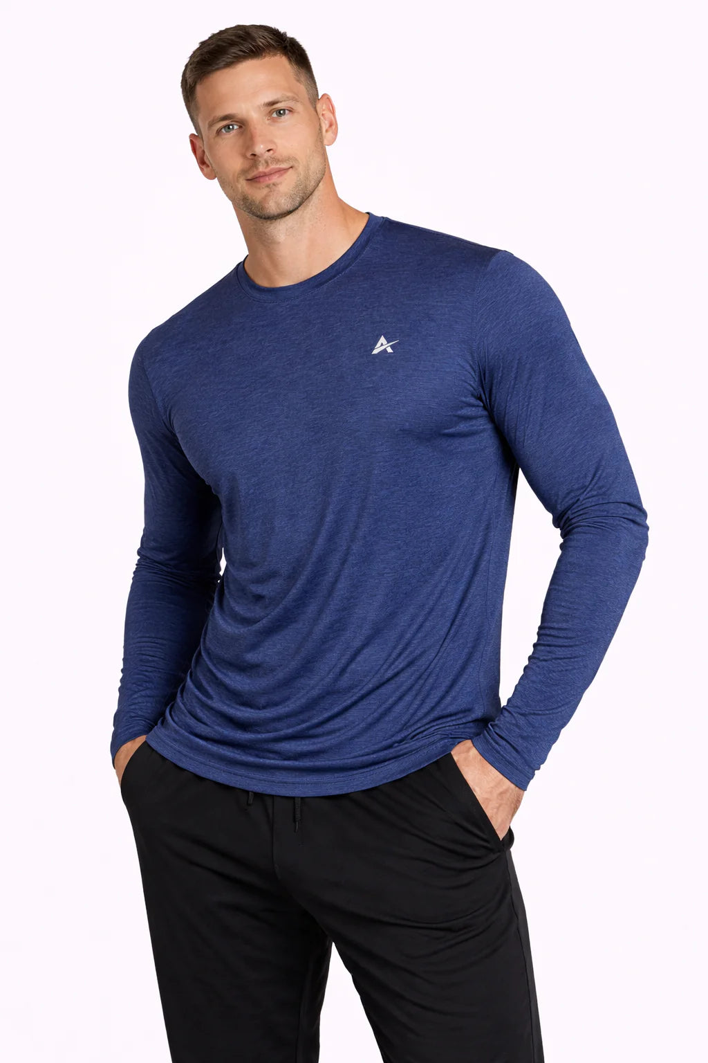 Men'S Cooling Crew Neck Long Sleeve T-Shirt