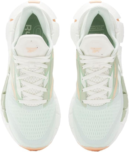 Reebok women's Floatzig running shoes in vibrant colors with breathable mesh upper and cushioned sole for comfort and performance.