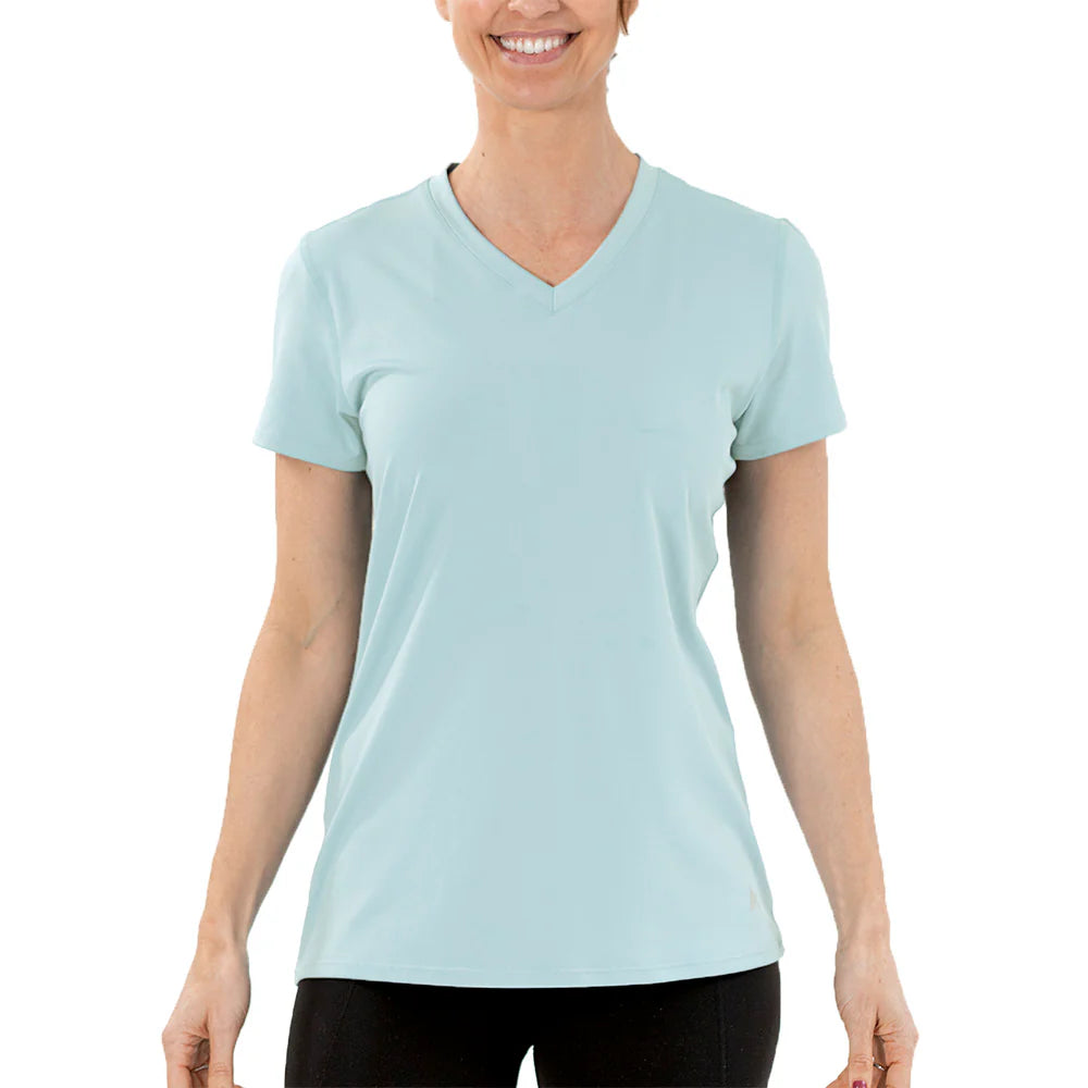 Women'S Cooling V-Neck Short Sleeve T-Shirt