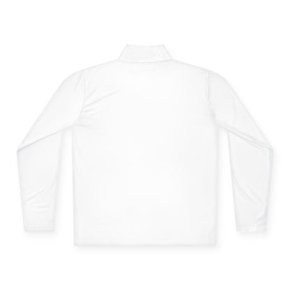 Quarter-Zip Pullover with Small Red 'F' Logo — Minimal Athletic Pullover