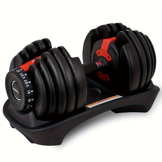 Adjustable Dumbbell 24KG with Anti-Slip Metal Handle(Black) product image 1