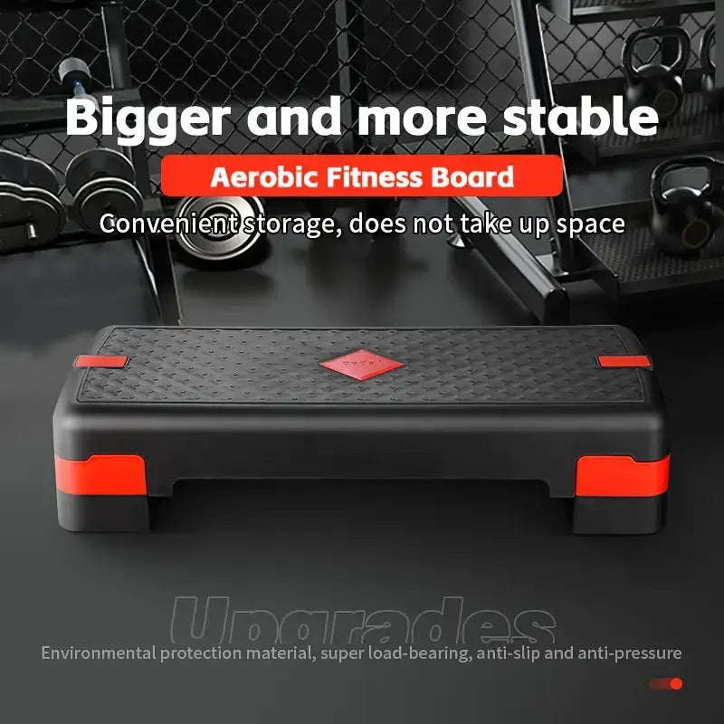 Adjustable fitness pedal with pull rope for effective aerobic workouts and convenient storage.