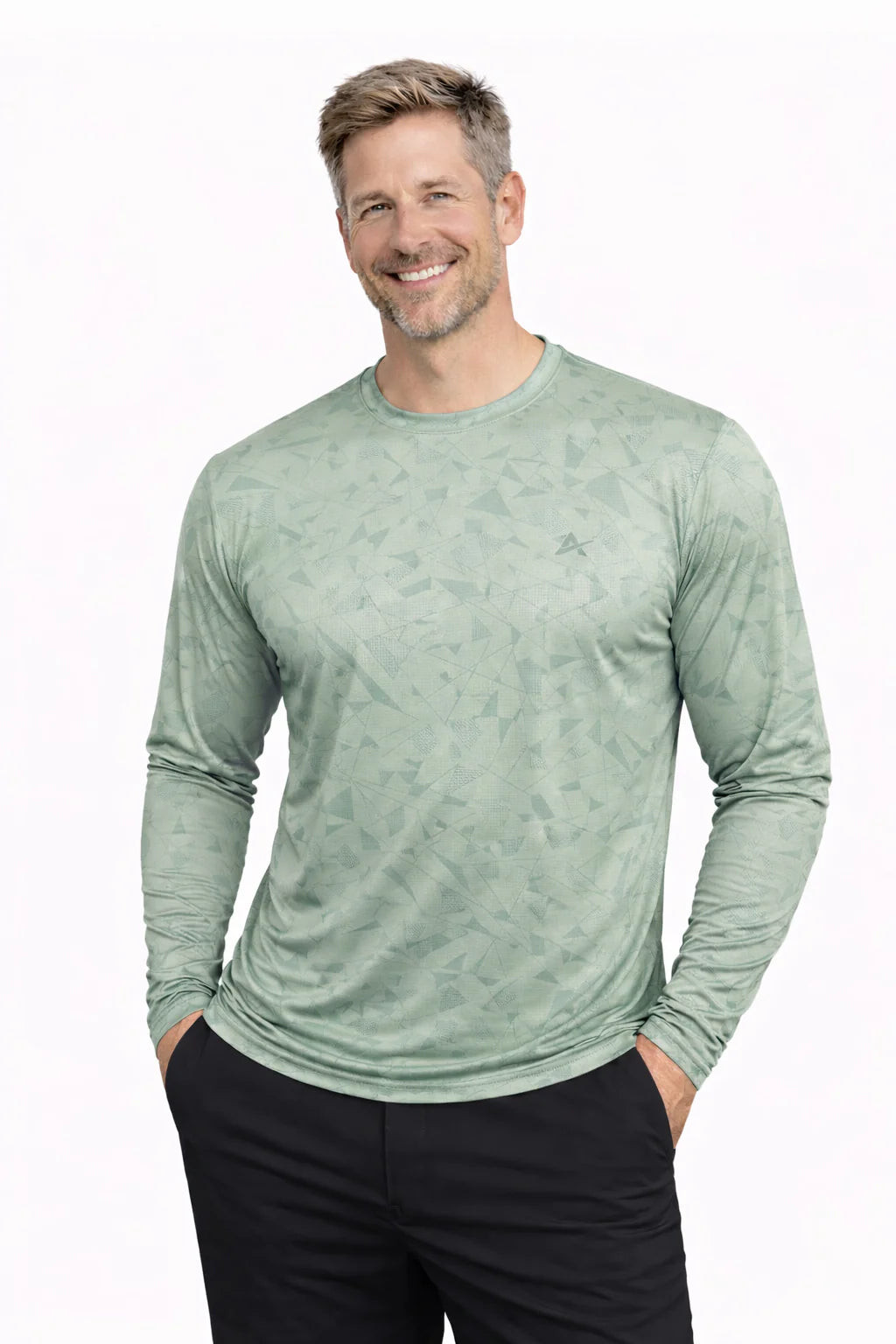Men'S Cooling Crew Neck Long Sleeve T-Shirt