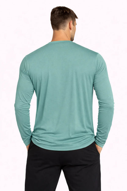 Men'S Cooling Crew Neck Long Sleeve T-Shirt