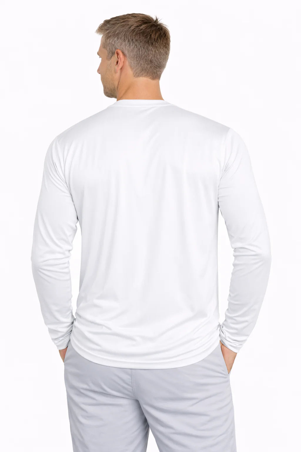 Men'S Cooling Crew Neck Long Sleeve T-Shirt