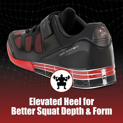 Nordic Lifting VENJA men's weightlifting shoes with heel support, grip sole, and sturdy design for gym, squats, and strength training.