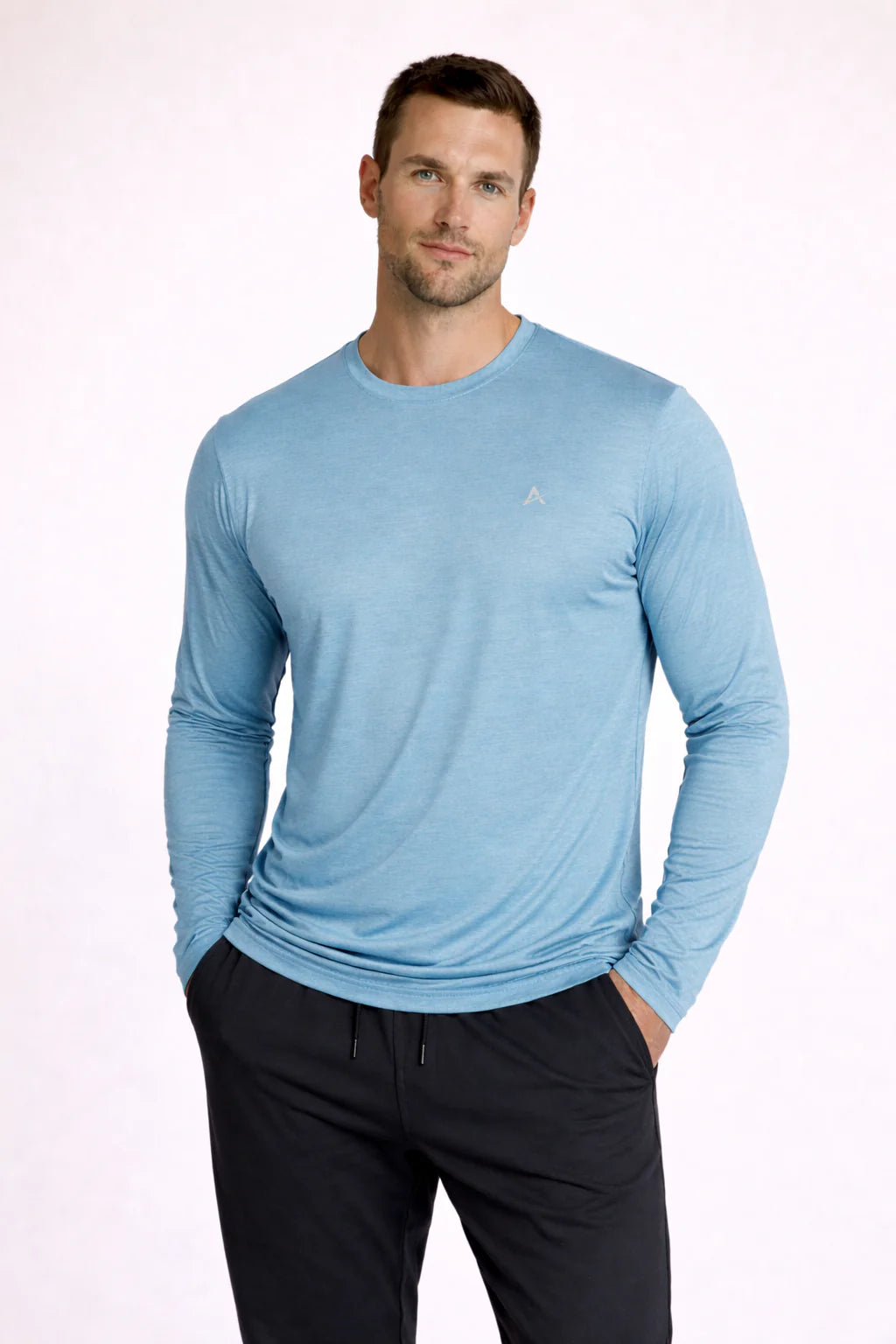 Men'S Cooling Crew Neck Long Sleeve T-Shirt