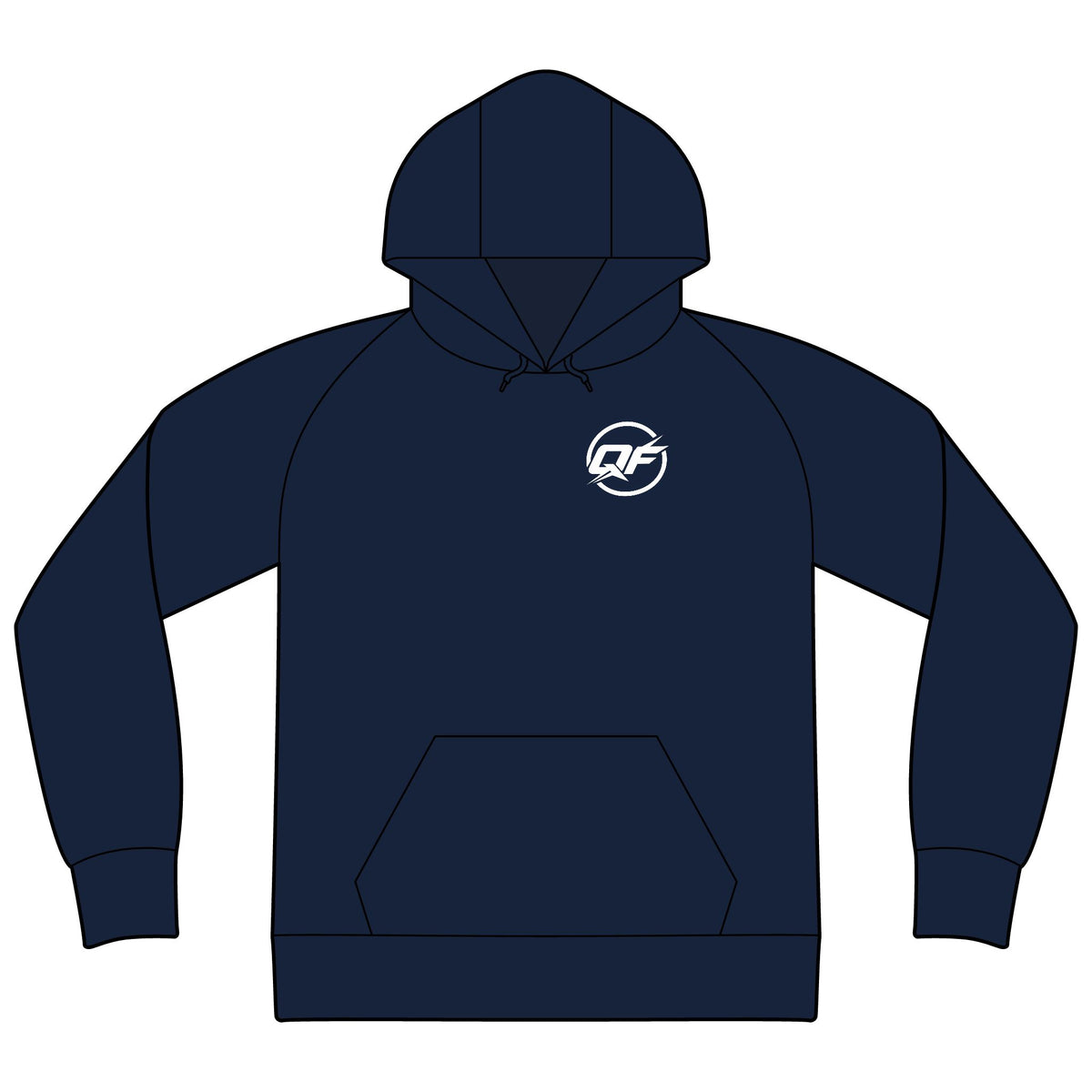 Qwik-Fit Athletic Colorblock Performance Hoodie — alternate view 4