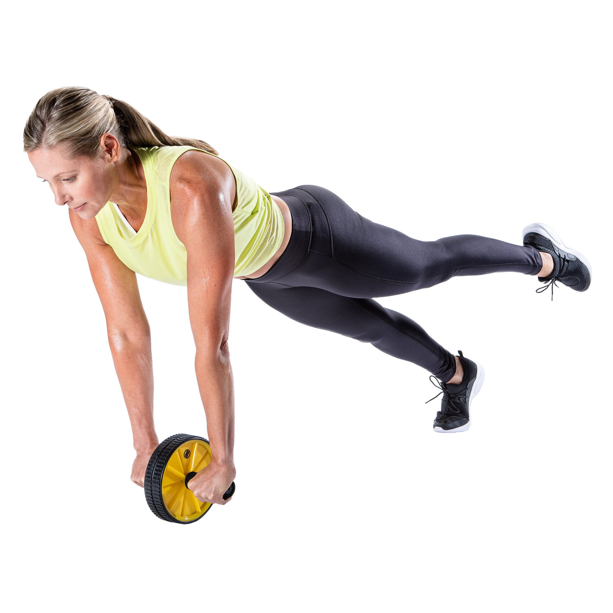Athletic Works 7" Dual Ab Wheel - Ultimate Core Strength & Abdominal Trainer