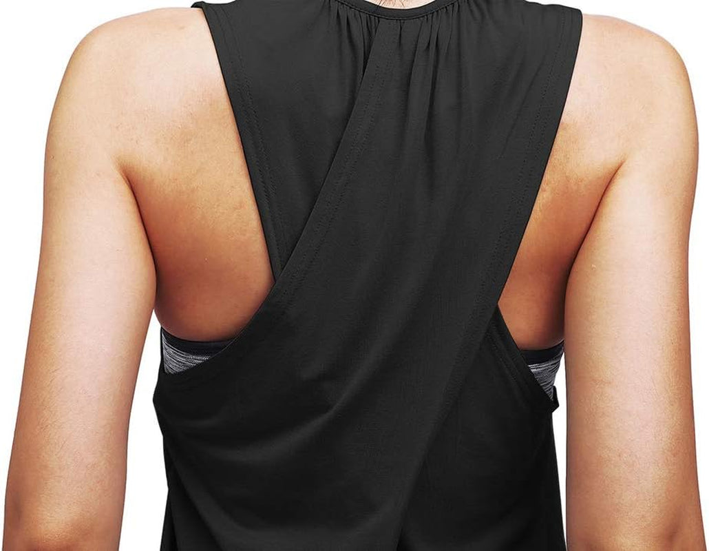 Mippo women's workout tank top, breathable athletic shirt ideal for yoga, gym, and summer exercise activities.