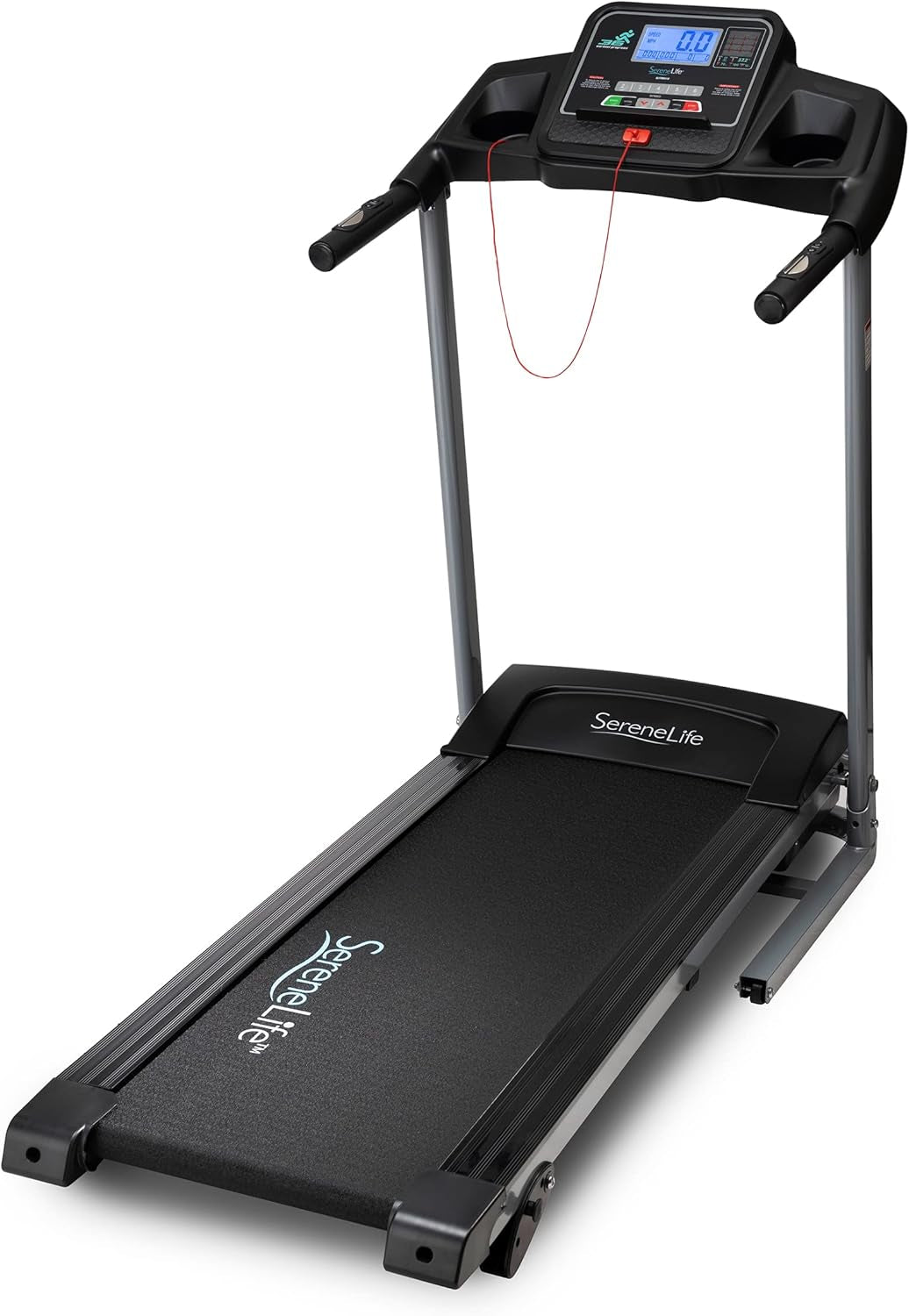 Serenelife Serenelife Folding Treadmill Exercise Running Machine - Electric Motorized Running Exercise Equipment for Apartment Home/Office Jogging Compact Folding Easy Assembly