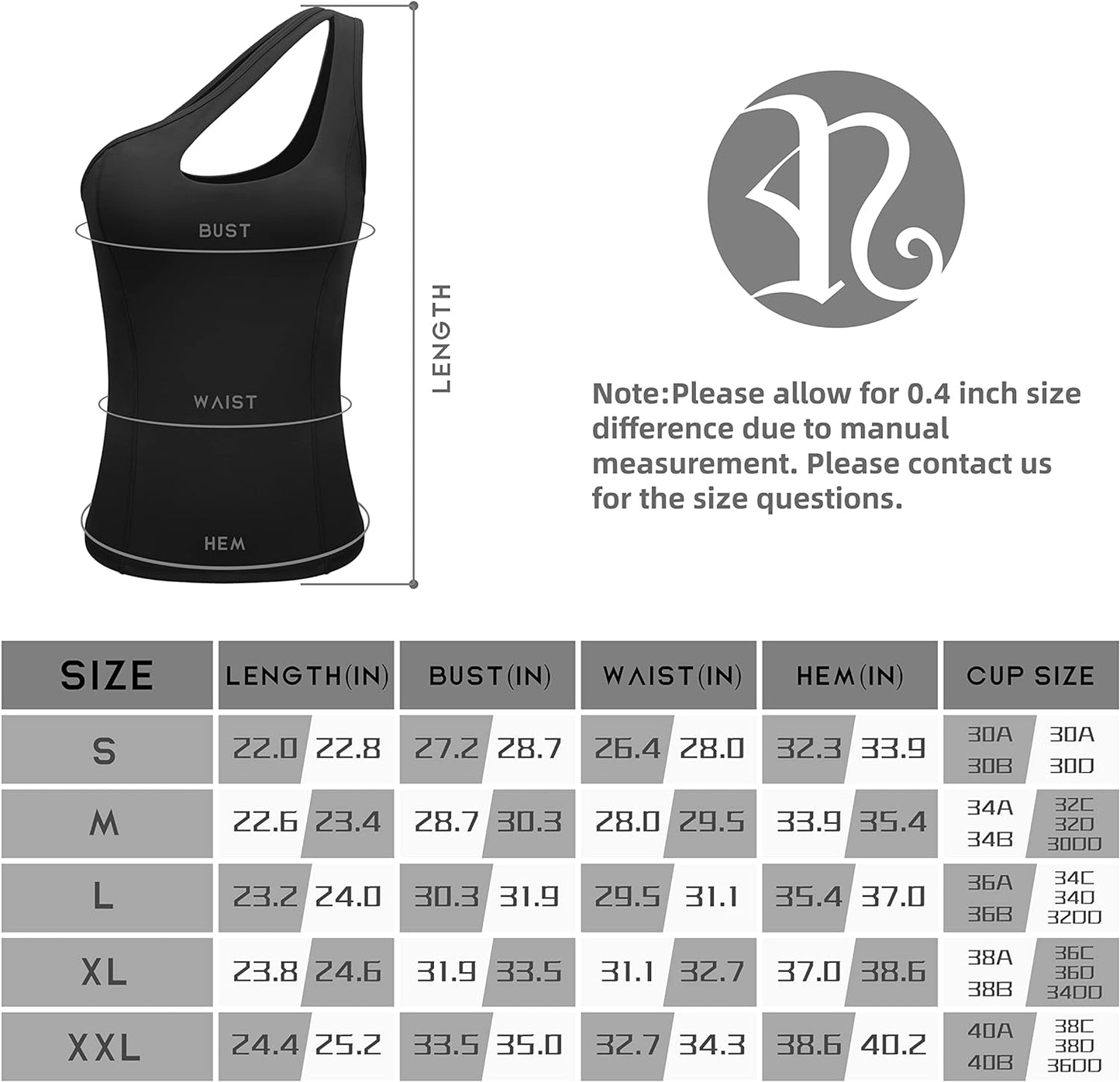 RUNNING GIRL women's one shoulder running tank top with built-in sports bra, ideal for yoga, workout, and athletic activities.