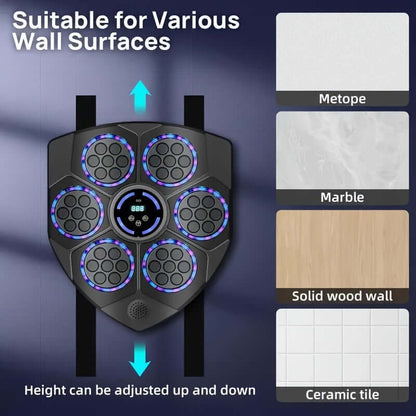 Smart LED Music Boxing Machine Wall Trainer-4