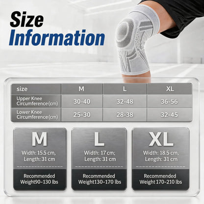 Adjustable Compression Knee Brace with Dial, Breathable Knee Support Sleeve for Sports, Running & Daily Activities