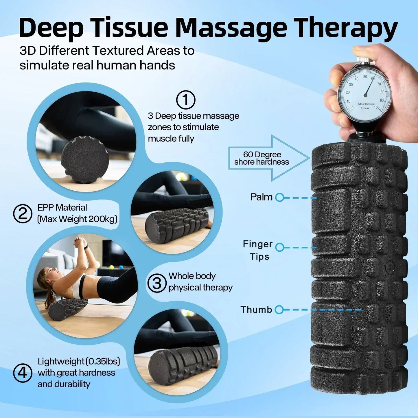 7-In-1 Foam Roller Set For Yoga And Pain Relief-2