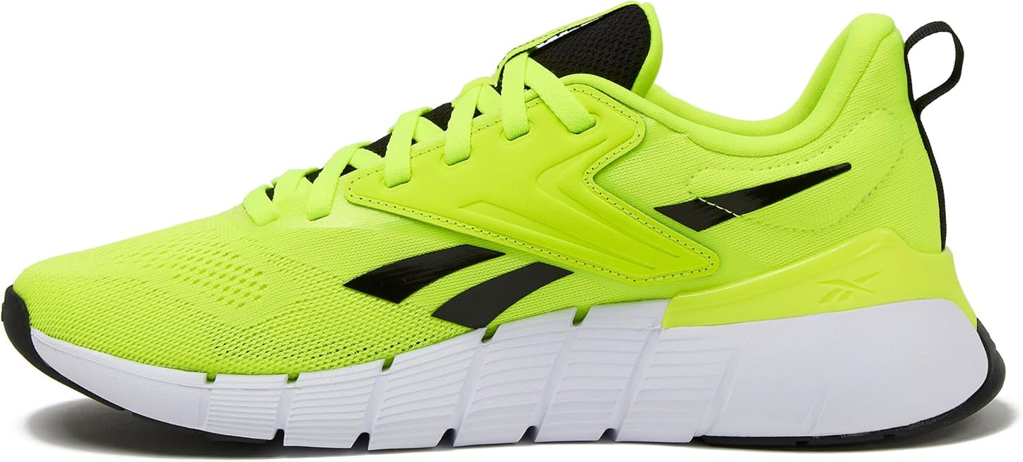 Reebok Nano Gym 1.0 men's athletic workout shoes with black and gray design, athletic sole, and supportive fit.