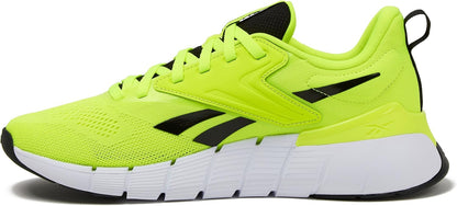 Reebok Nano Gym 1.0 men's athletic workout shoes with black and gray design, athletic sole, and supportive fit.