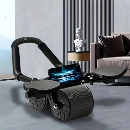 Automatic Rebound Abdominal Wheel with Elbow Pad-3