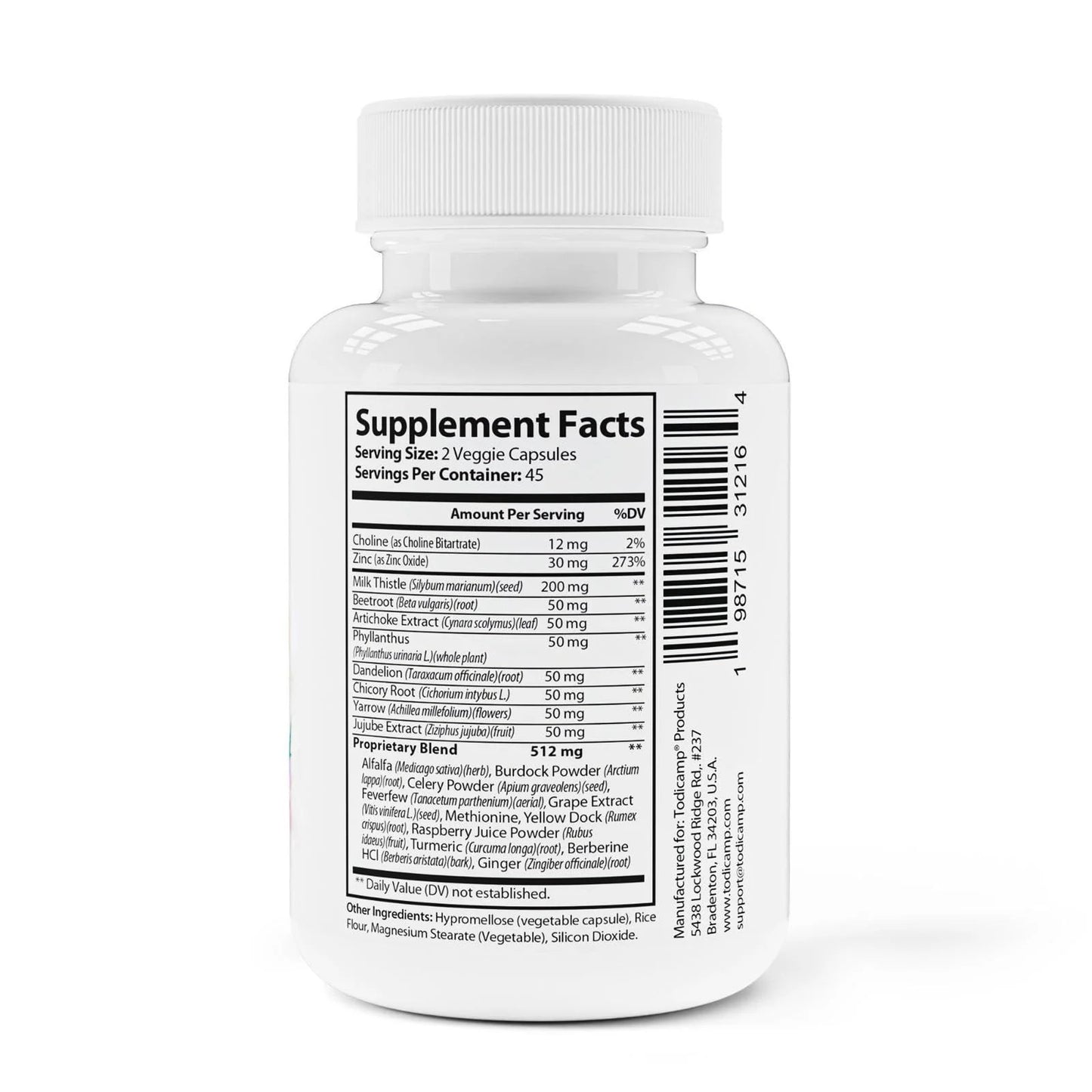 Liver Health with Milk Thistle Artichoke Extract Choline Advanced Liver Detox Capsules for Liver Cleanse Liver Repair Milk Thistle Liver Support (90 Capsules (Pack of 1))