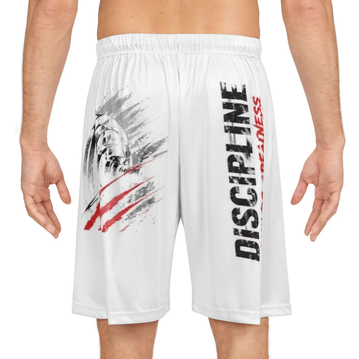 Men's all-over print basketball shorts featuring bold graphics and a comfortable fit for active movement.
