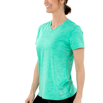 Women'S Cooling V-Neck Short Sleeve T-Shirt