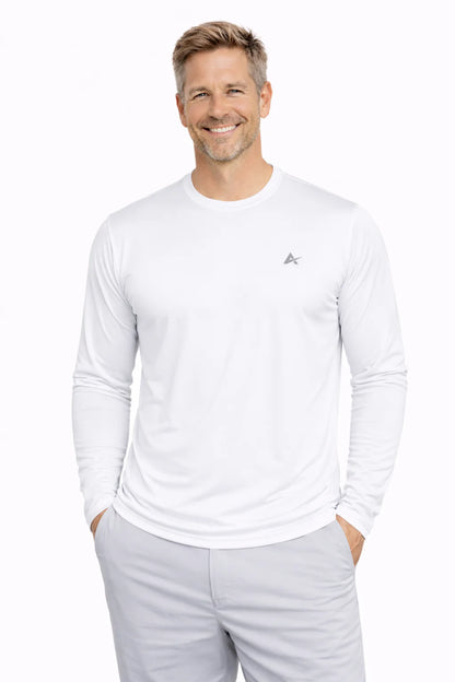 Men'S Cooling Crew Neck Long Sleeve T-Shirt