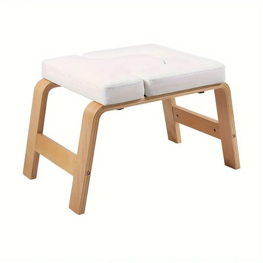 Premium padded yoga chair stand for comfortable headstands and practical workouts at home or gym.