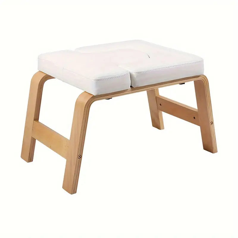 Premium padded yoga chair stand for comfortable headstands and practical workouts at home or gym.
