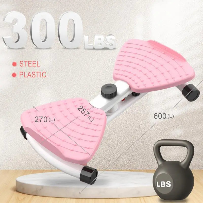 Waist Twist Machine - 300 Lbs Capacity Ab Board, Women'S Portable Exercise Equipment for Home Gym Aerobic Cardio Training