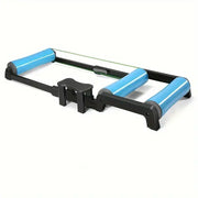 Quiet Indoor Cycling Trainer Rollers - Adjustable Resistance(Blue)