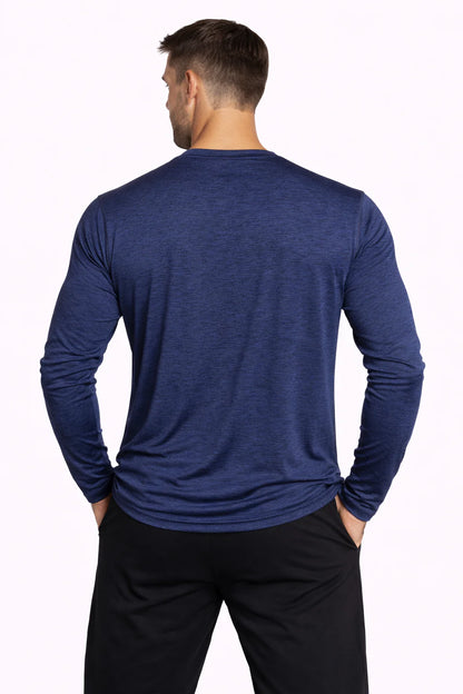 Men'S Cooling Crew Neck Long Sleeve T-Shirt