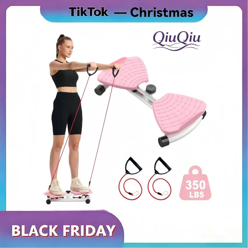 Waist Twist Machine - 300 Lbs Capacity Ab Board, Women'S Portable Exercise Equipment for Home Gym Aerobic Cardio Training