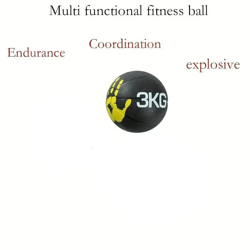 3kg fitness gravity exercise ball designed for multi-functional workouts, enhancing endurance and coordination.