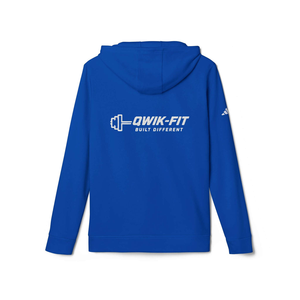 White Adidas Hoodie - Qwik-Fit Logo Athletic Pullover product image 11