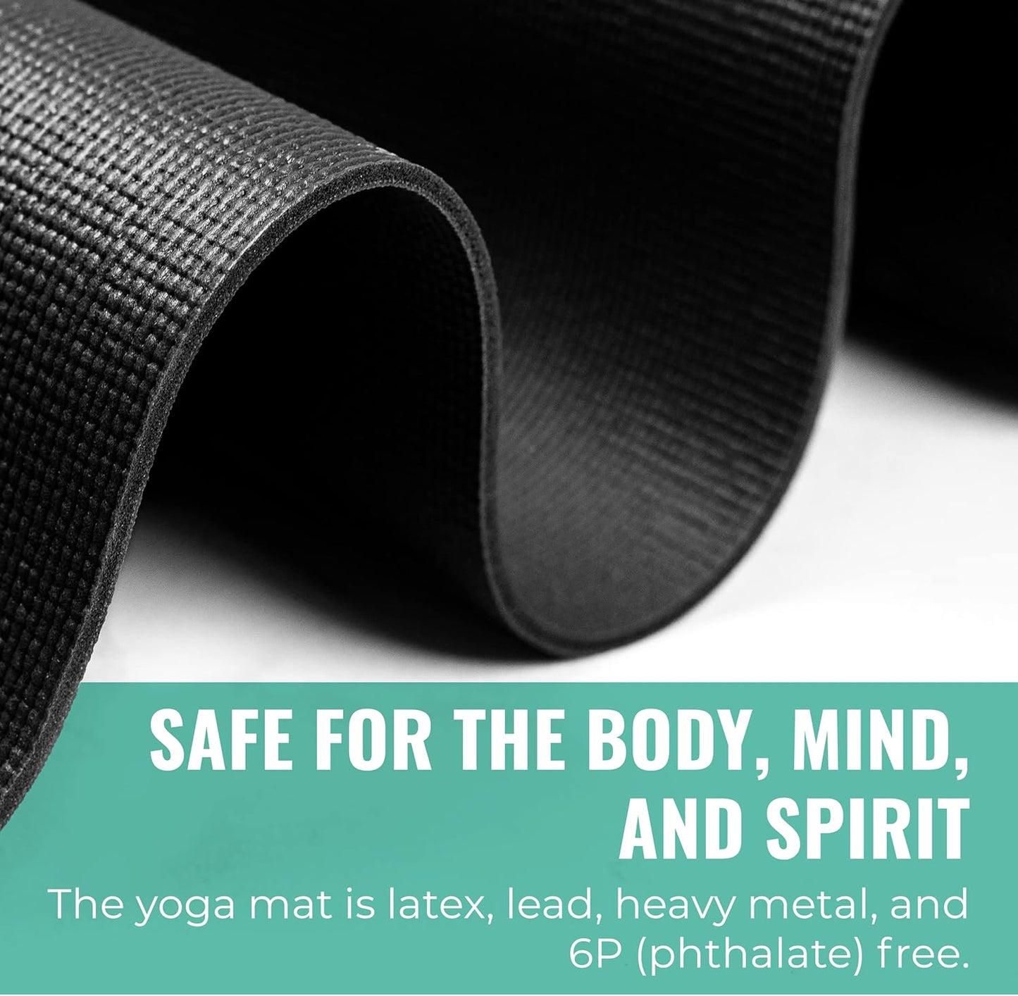 Set of 10 UPWARD FIT Elevate yoga mats, 72"x24", 4mm thick, non-slip surface, rolled out on gym floor for yoga or fitness classes.