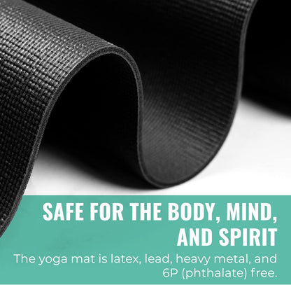 Set of 10 UPWARD FIT Elevate yoga mats, 72"x24", 4mm thick, non-slip surface, rolled out on gym floor for yoga or fitness classes.