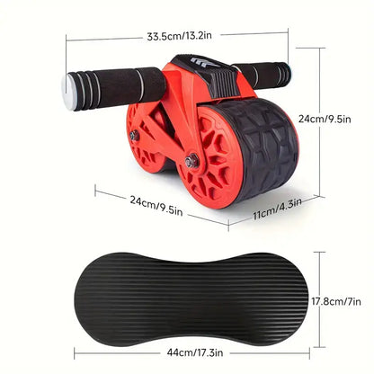 Automatic Rebound Abdominal Roller with Kneeling Pads-4