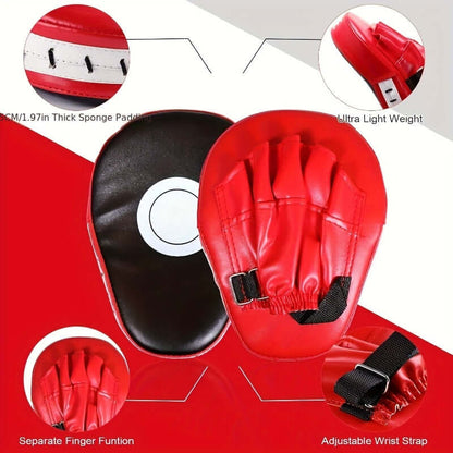 Curved Boxing Pads Set for Martial Arts (4PCS)-4