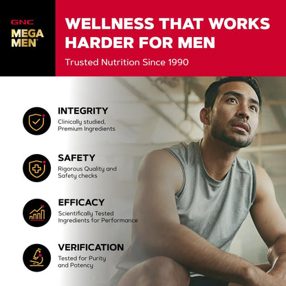 GNC Mega Men One Daily 50 plus for Men, 60 Caplets