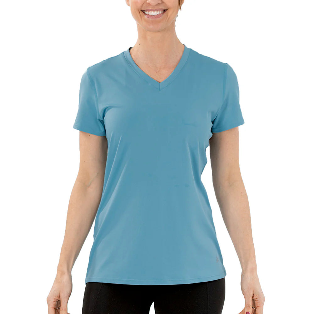Women'S Cooling V-Neck Short Sleeve T-Shirt