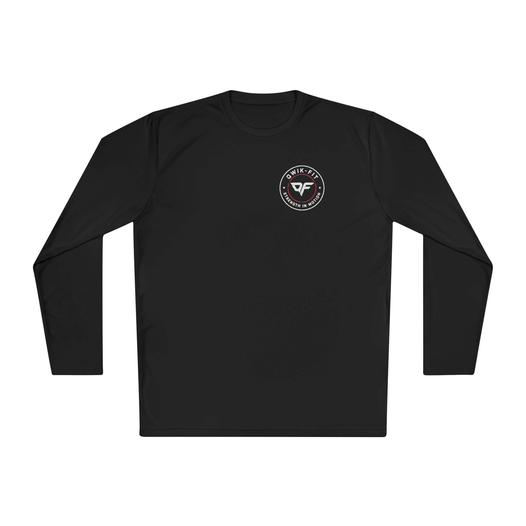 Coastal compass long sleeve tee in black featuring the Adventure Crew logo for versatile athletic wear.