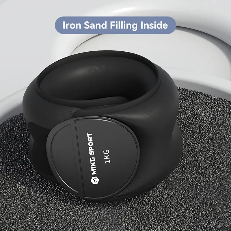 Invisible weighted wristbands for workouts featuring iron sand filling inside.