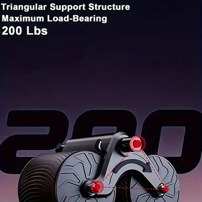 Automatic Rebound Abdominal Wheel with Elbow Pad-4