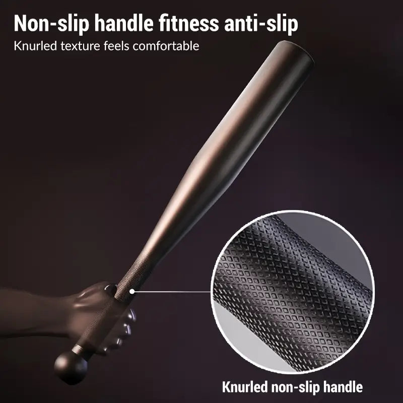 Non-slip handle fitness anti-slip design for comfort, featuring knurled texture for better grip.